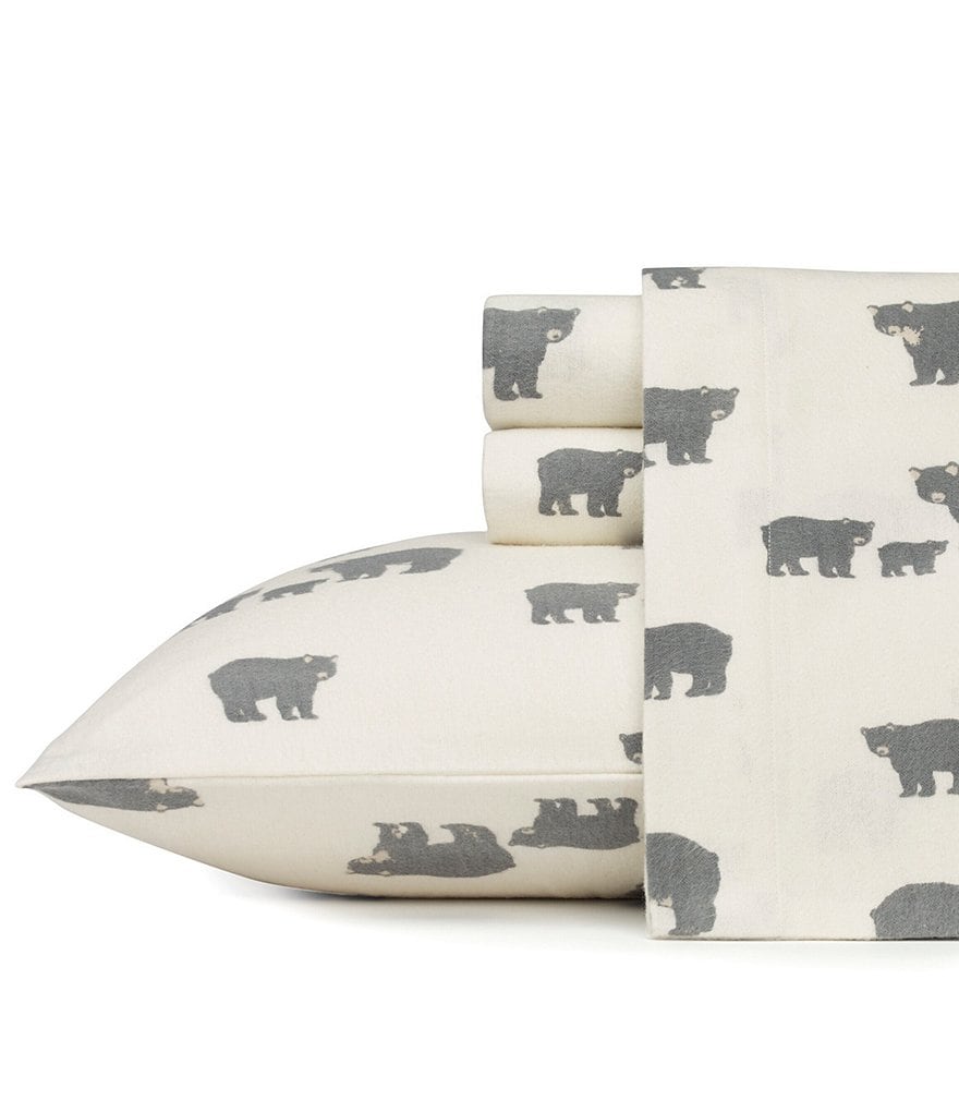 Eddie Bauer Bear Family Flannel Sheet Set