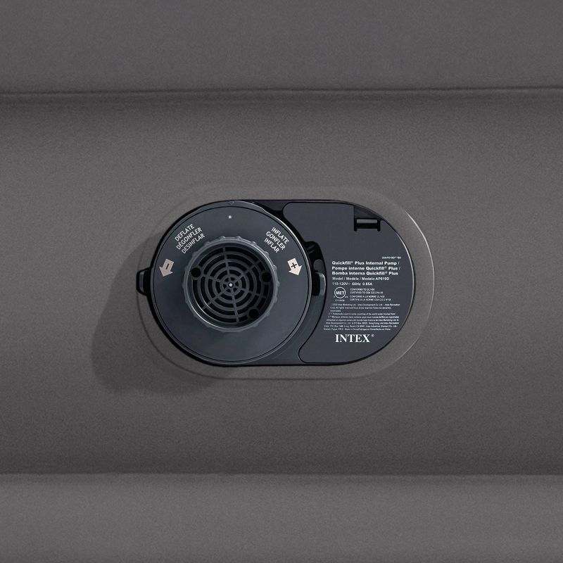 Living iQ Inflatable Portable Small Travel Size Kids Toddler Sleeping Blow Up Air Bed Mattress with Electric Pump and Headboard, Marvel Avengers