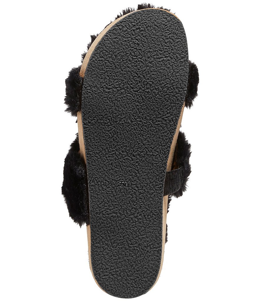 Jack Rogers Lauren Comfort Cozy Faux Fur Slides