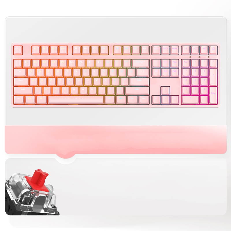 iKBC  F410 108-key RGB Backlit  Cherry MX Switch Mechanical Gaming Keyboard, N-key Rollover, PBT Keycaps