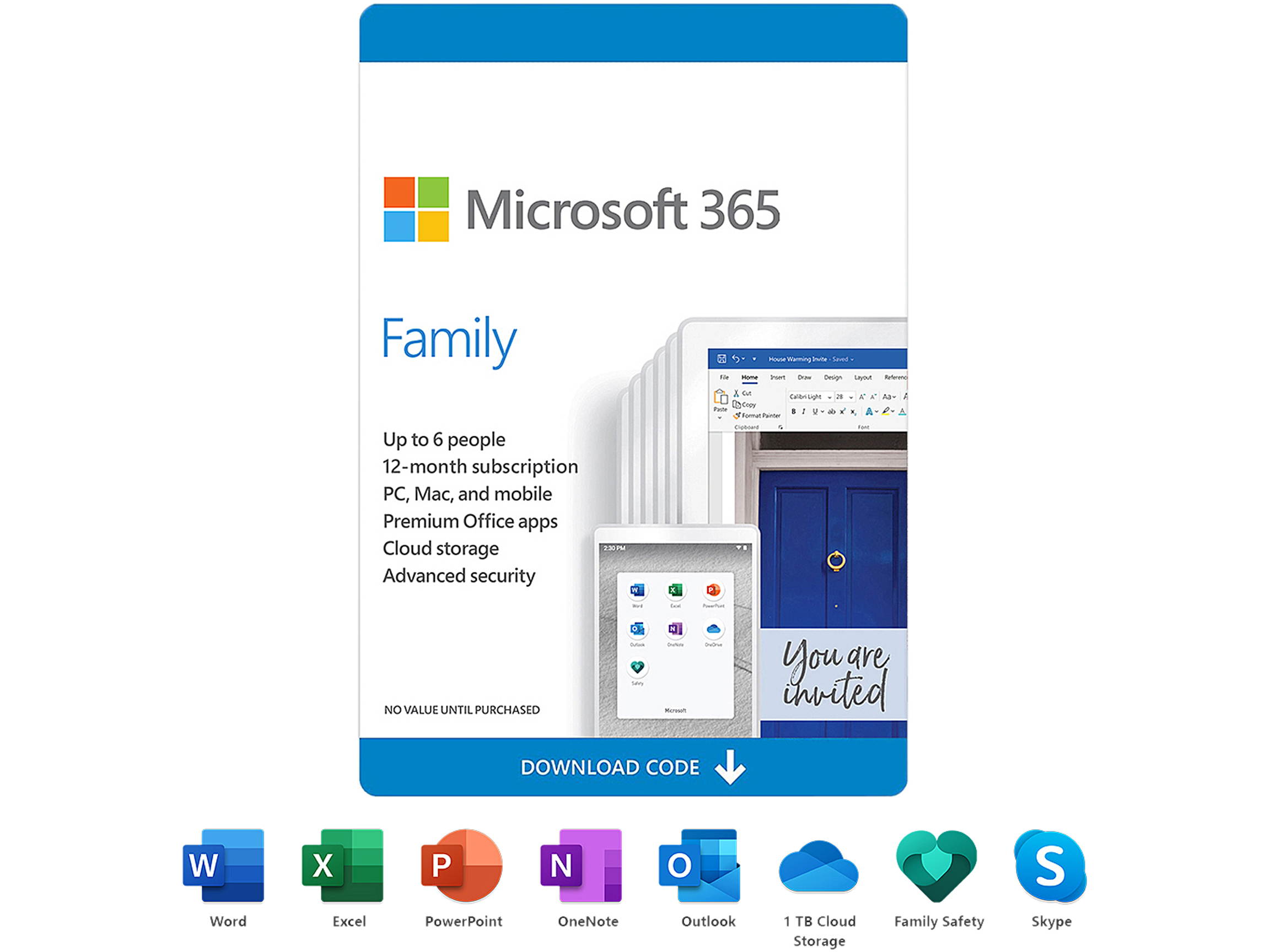 Microsoft 365 Personal | 12-Month Subscription, 1 person | Premium Office apps | 1TB OneDrive cloud storage | PC/Mac Download
