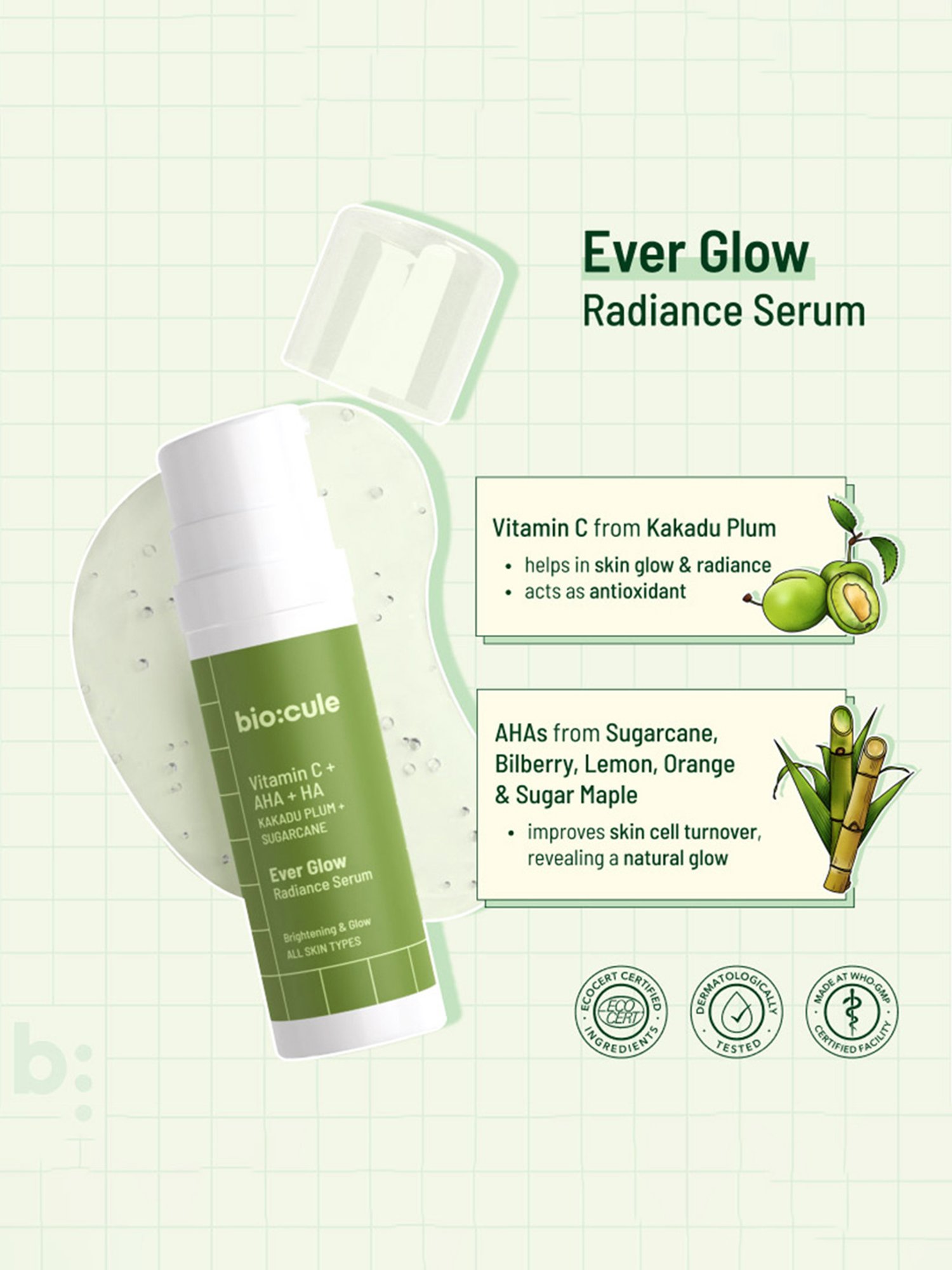 Biocule Ever Glow Radiance Serum - 30 ml