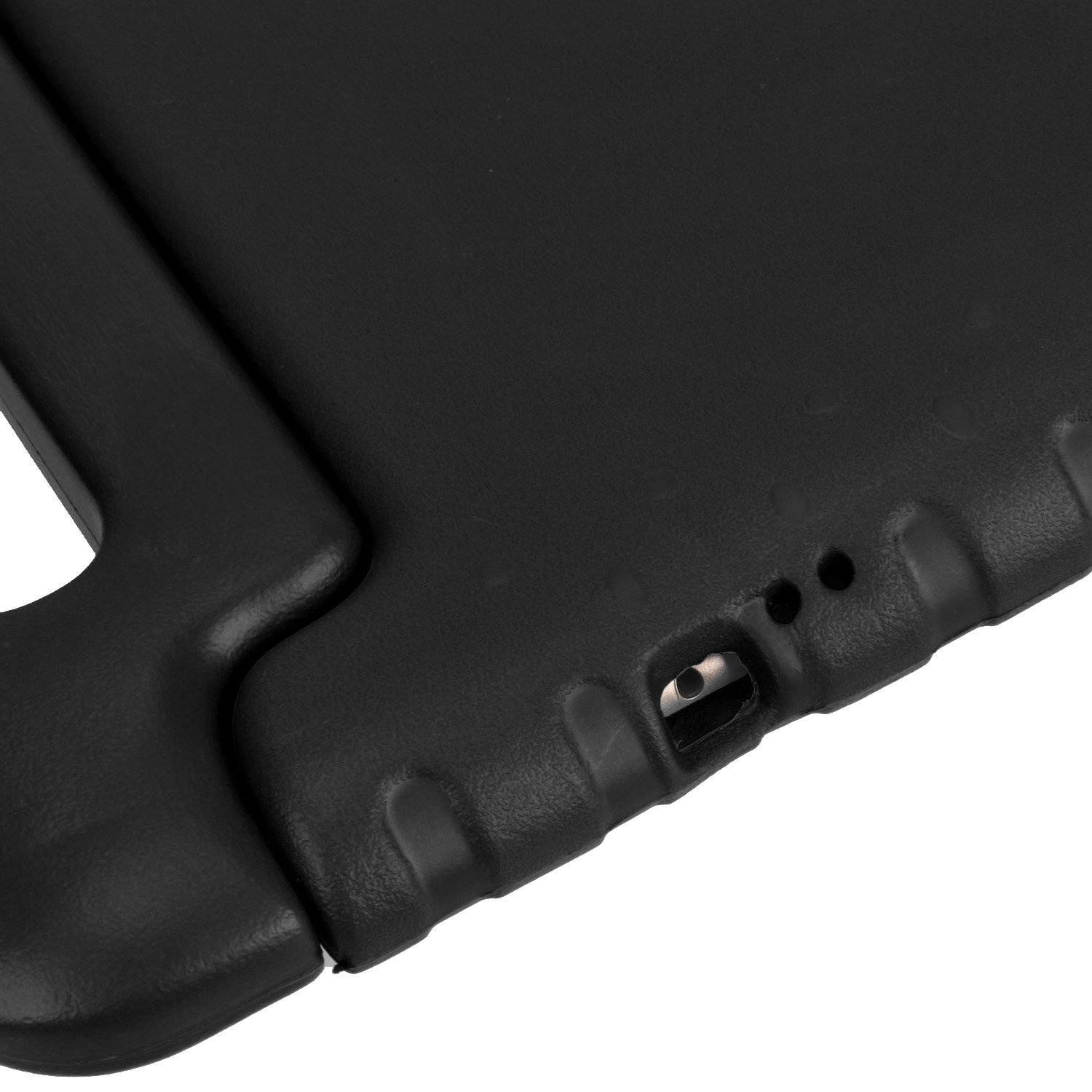 KIQ Kids Case for iPad Air 2, EVA Shockproof Bumper Impact Resistant Hard Cover Stand Foam Case for Apple iPad Air (2nd Generation, 9.7-inch) (Black)