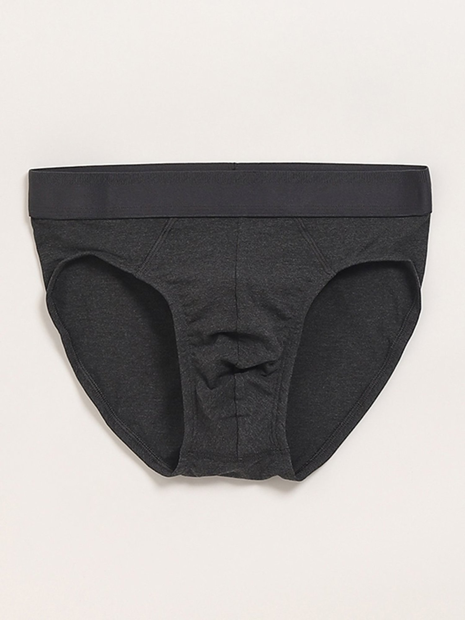 WES Lounge by Westside Solid Grey Briefs - Pack of 3