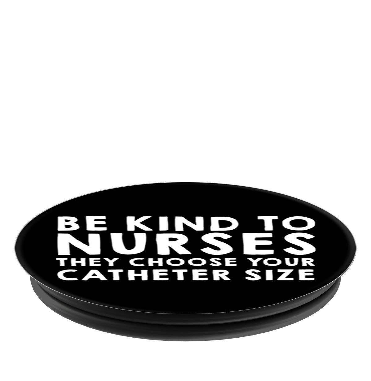 Sassy Southern Charm & Grace Funny & Snakry Nurse Meme White Lettering on Black for Wireless Phone PopSockets Stand for Smartphones and Tablets