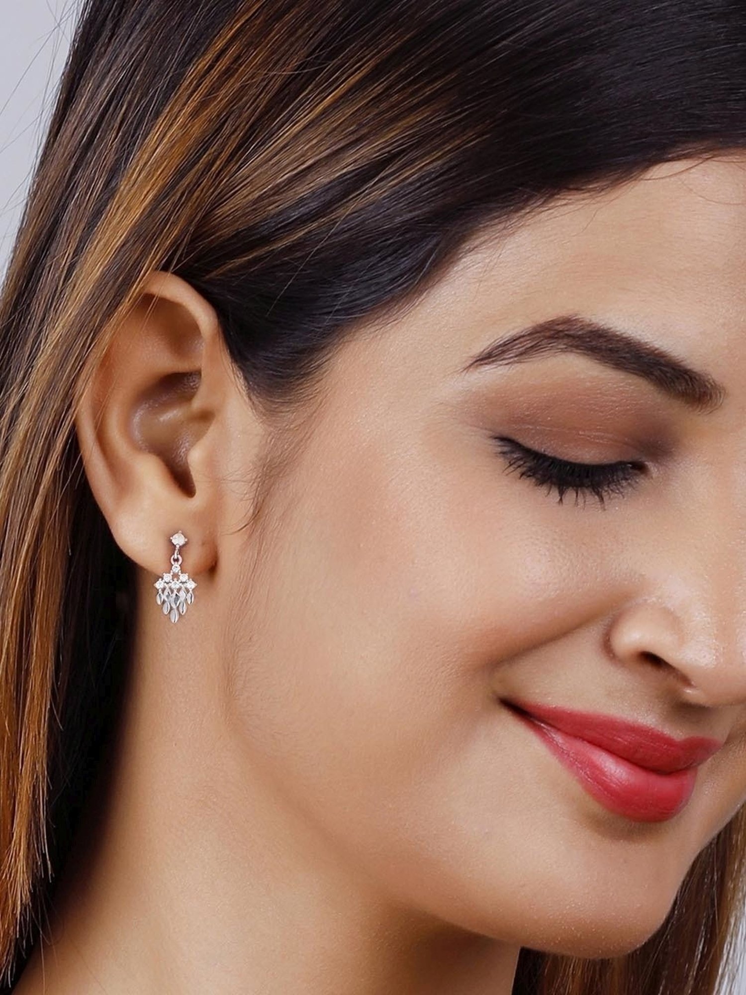 GIVA 92.5 Sterling Silver Grape Valley Earrings for Women