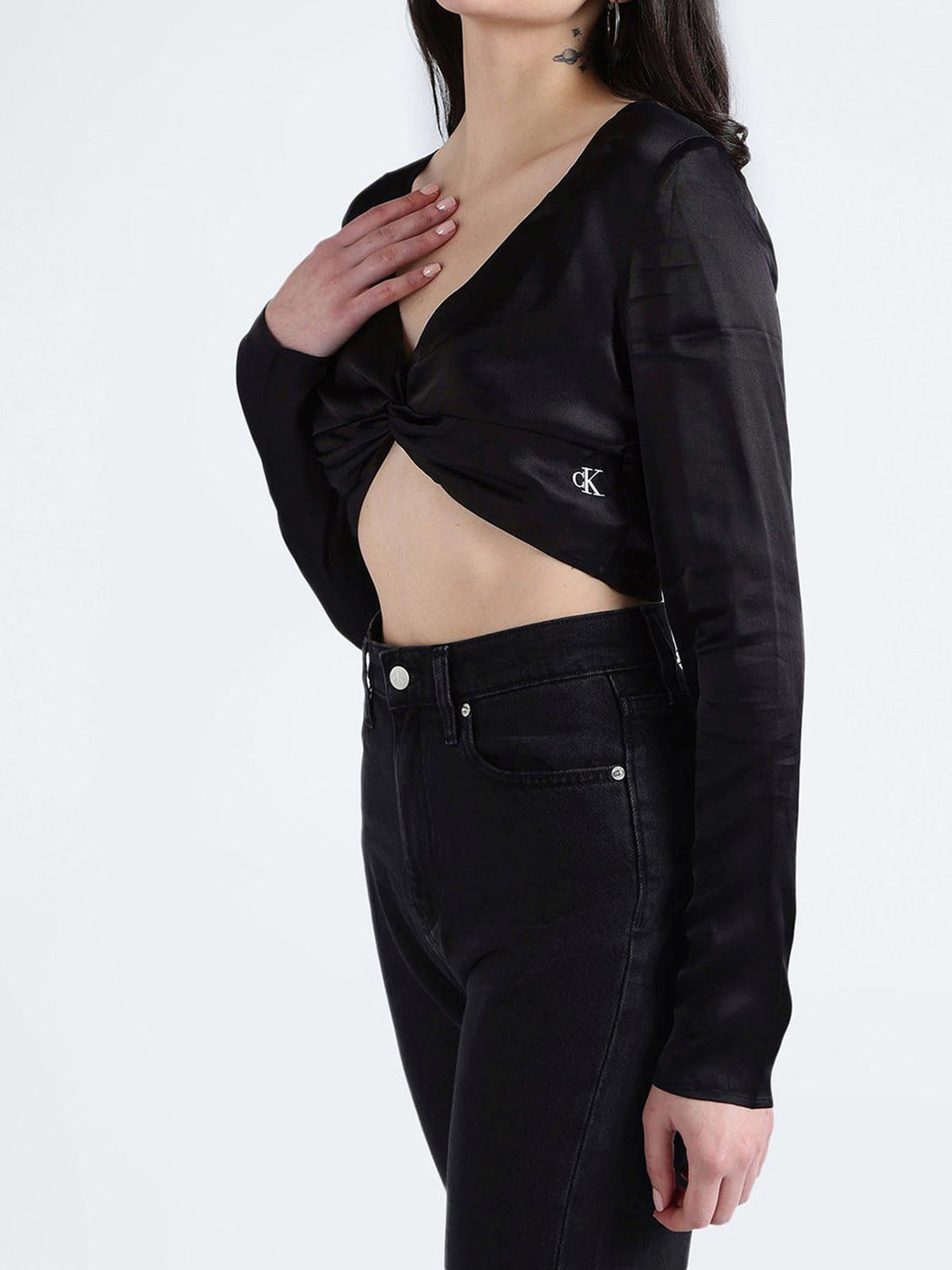 Calvin Klein Black Regular Fit Top