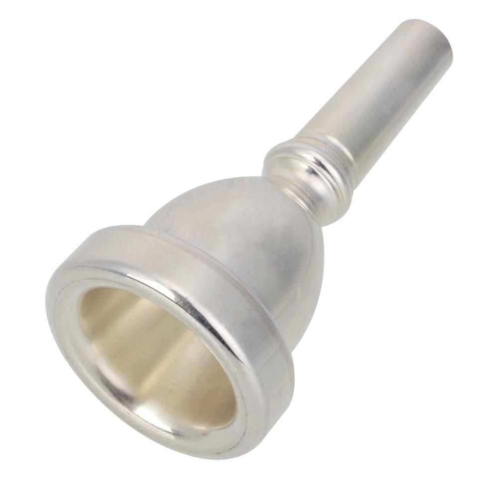 BQLZR 5PCS Professional Silver Plated Large Tuba Horn Mouthpiece Musical Instrument