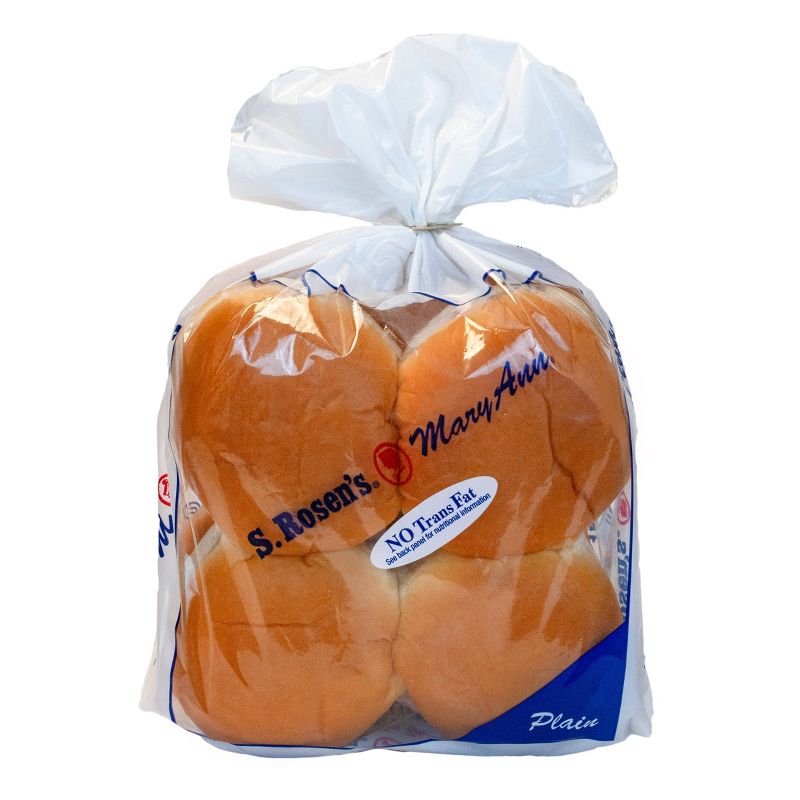 S.Rosen's Plain Hamburger Buns - 16oz/8ct