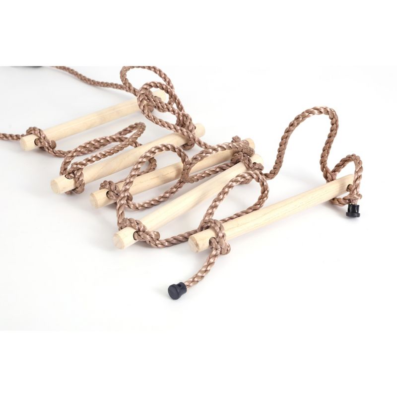 PLAYBERG 5 Step Climbing Wooden Rope Ladder