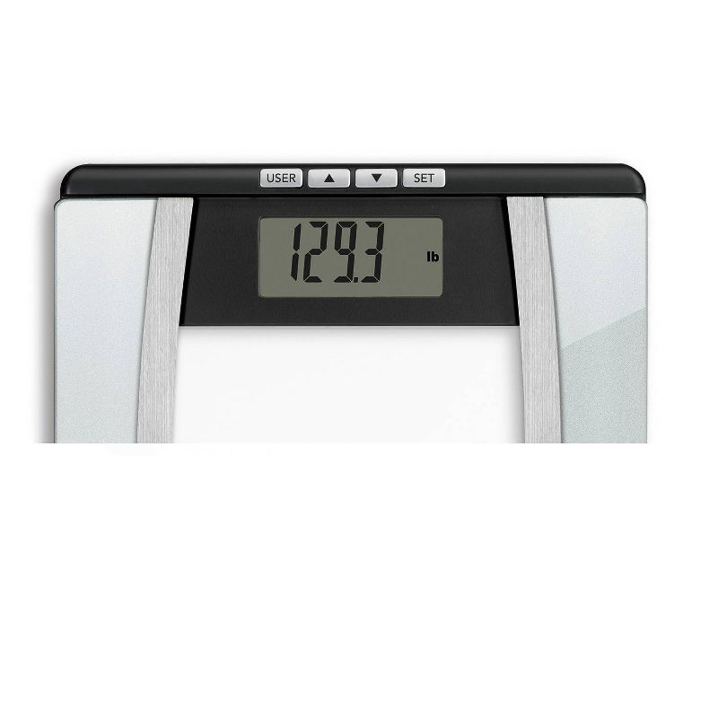 Body Analysis Glass Scale Silver - Weight Watchers