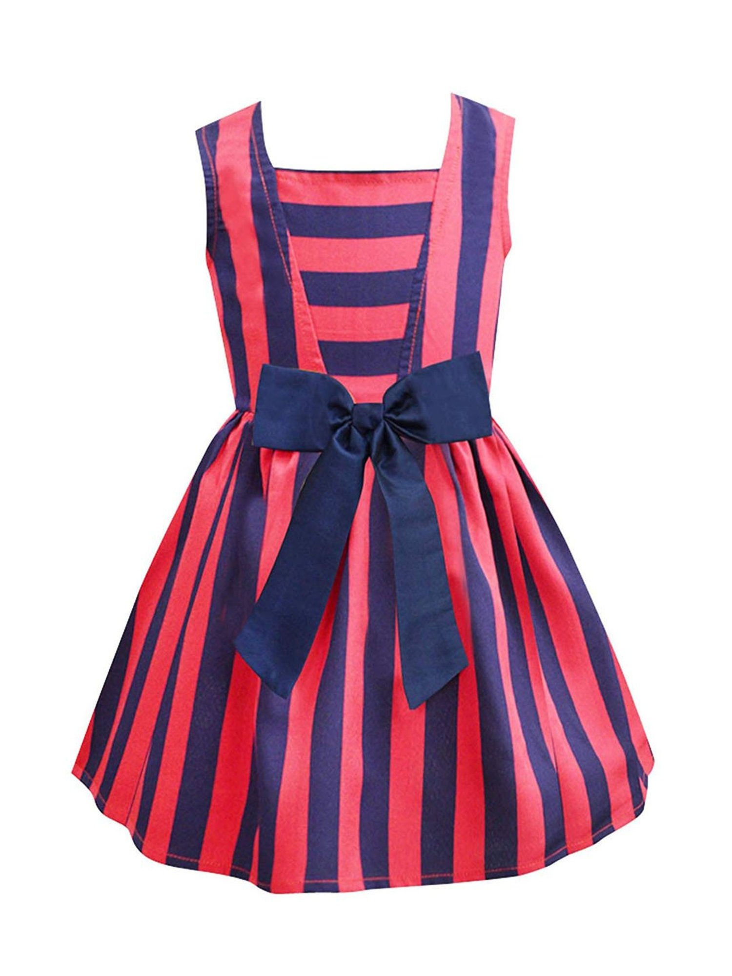 A.T.U.N. Red & Navy Striped Dress