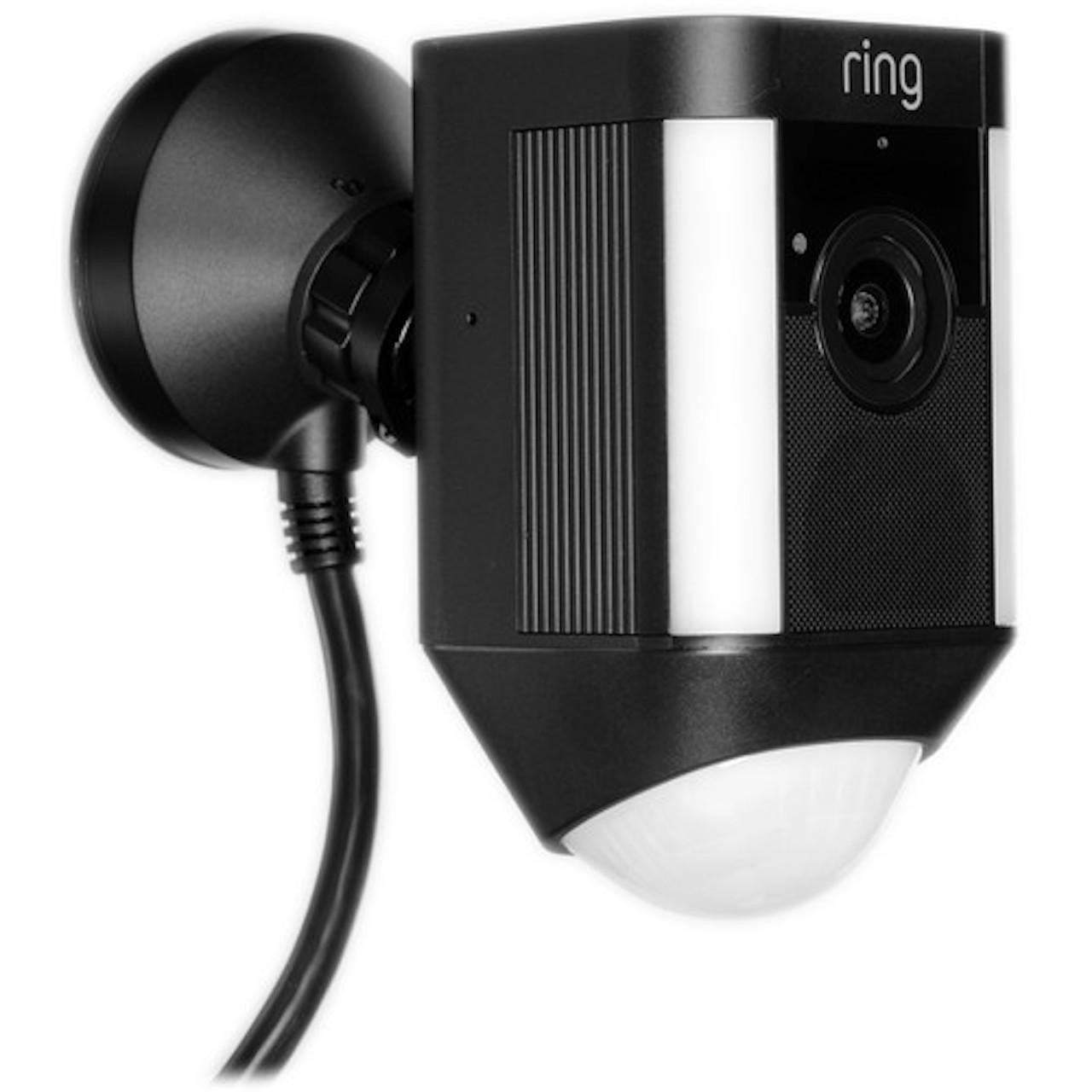 Ring Spotlight Cam Wired, HD Two Way Talk Security Camera Black