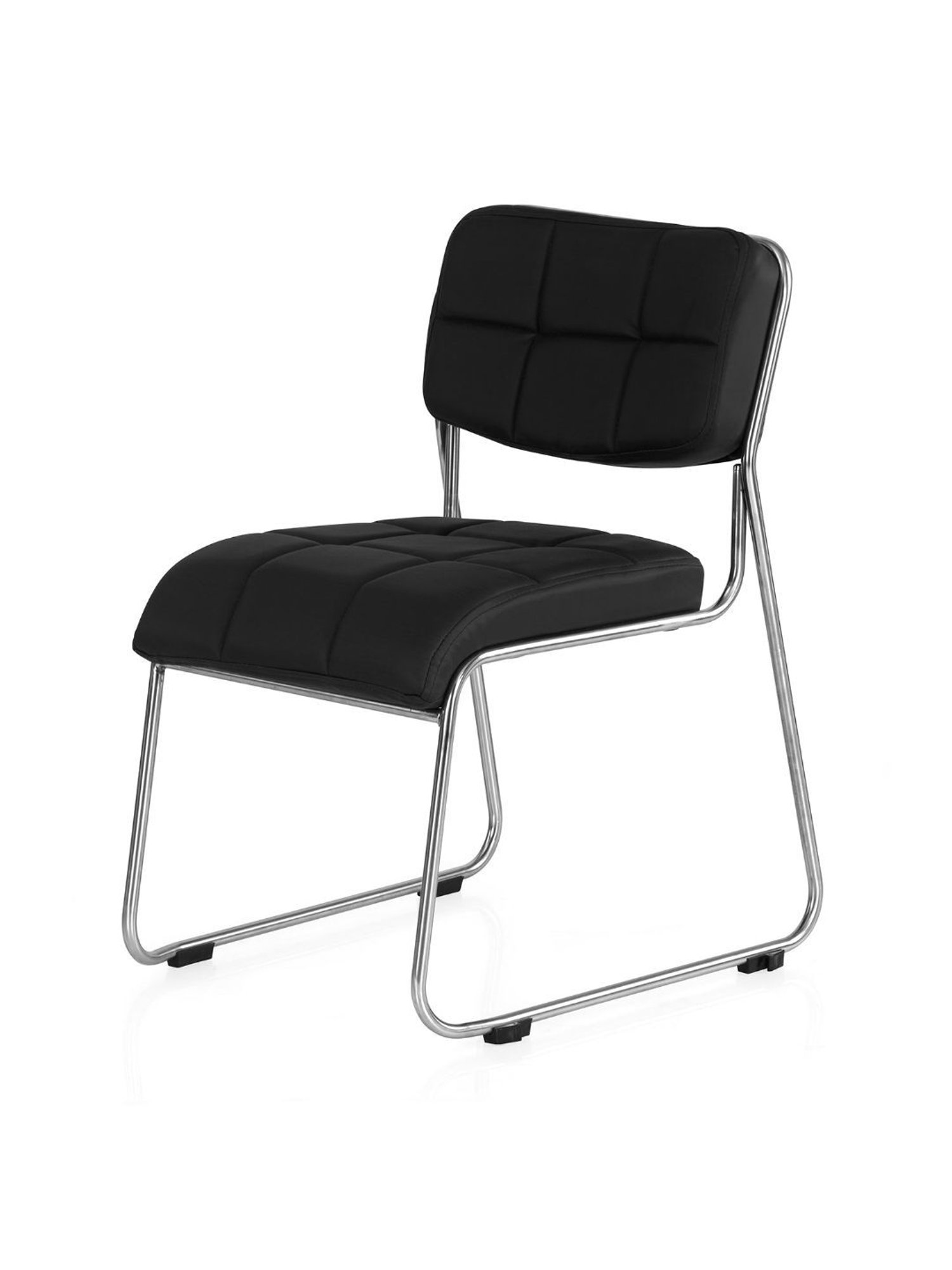 Nilkamal Black PU Foam Visitor Chair
