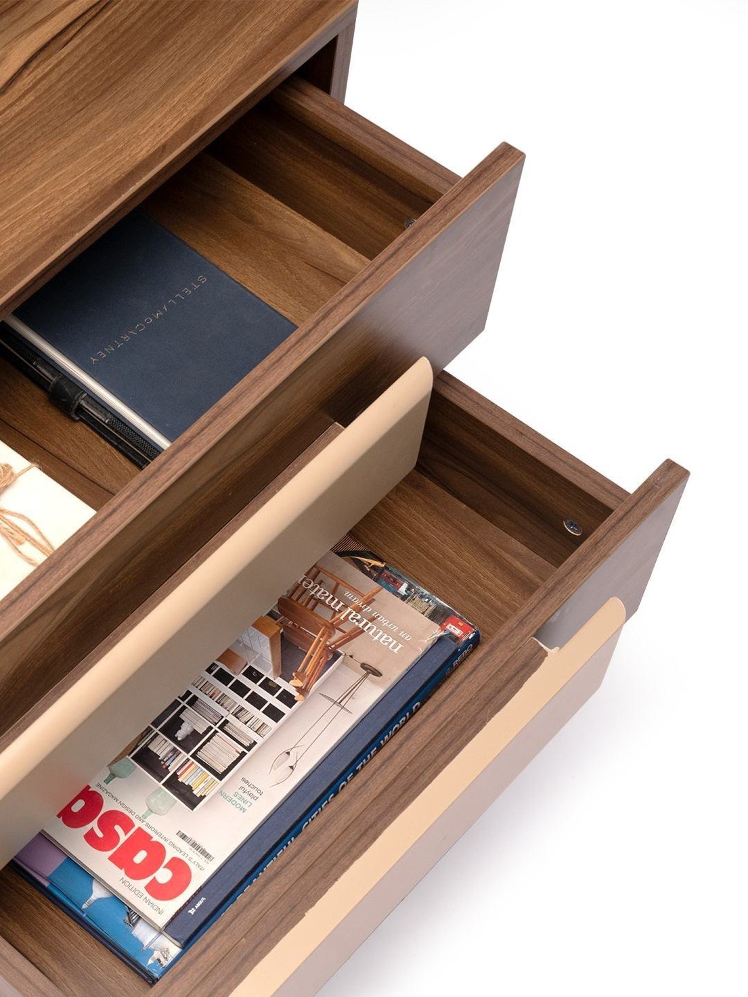 Durian Cecilia Brown Engineered Wood Bed Side Table