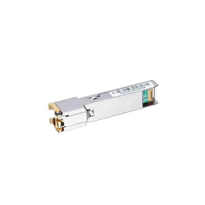Gigabit RJ45 Copper UF-RJ45-1G Transceiver Module for Ubiquiti,Netgear, D-Link, TP-Link, Huawei,Supermicro Mini-GBIC - 1000Base-T Copper SFP Module (CAT5e Cable, 100-Meter)