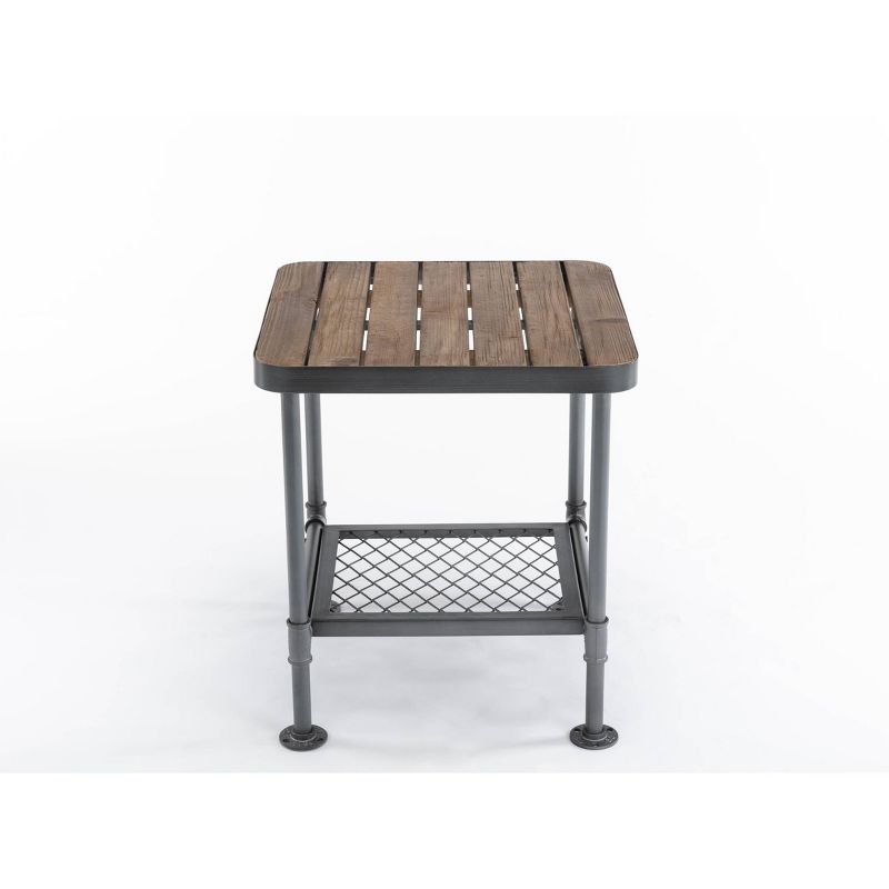 Newport End Table Gray/Natural - Boraam