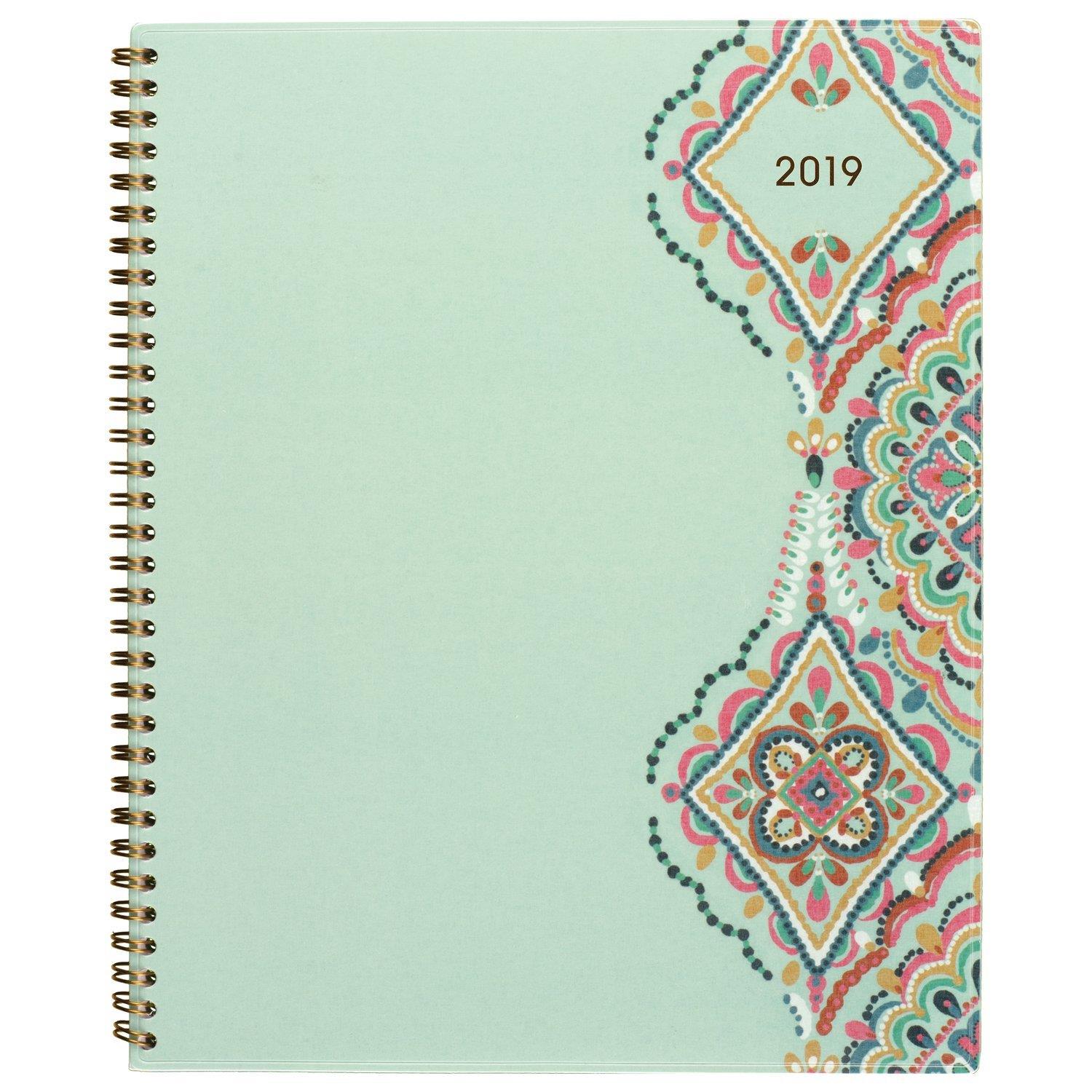 Cambridge 2019 Weekly & Monthly Planner, 8-1/2" x 11", Large, Marrakesh, Light Green (182-905)