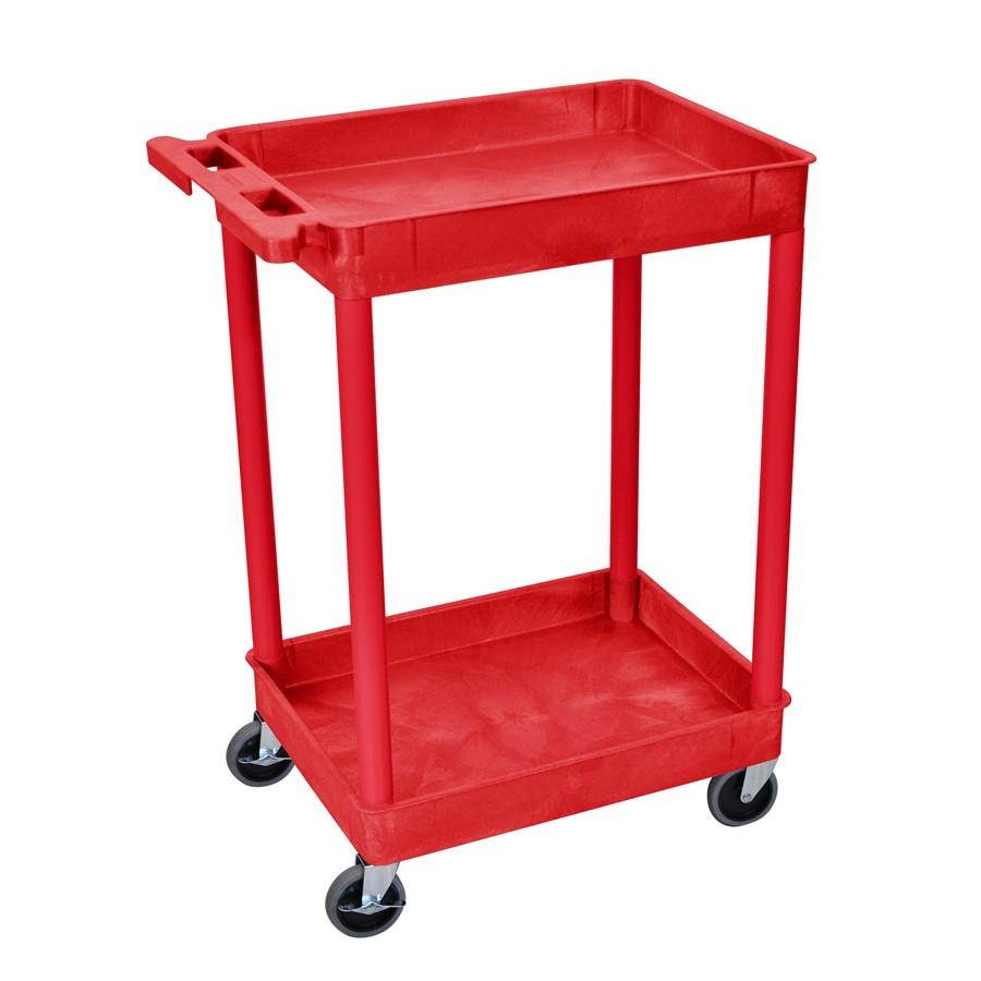 Luxor 2 Shelf Tall Utility Cart