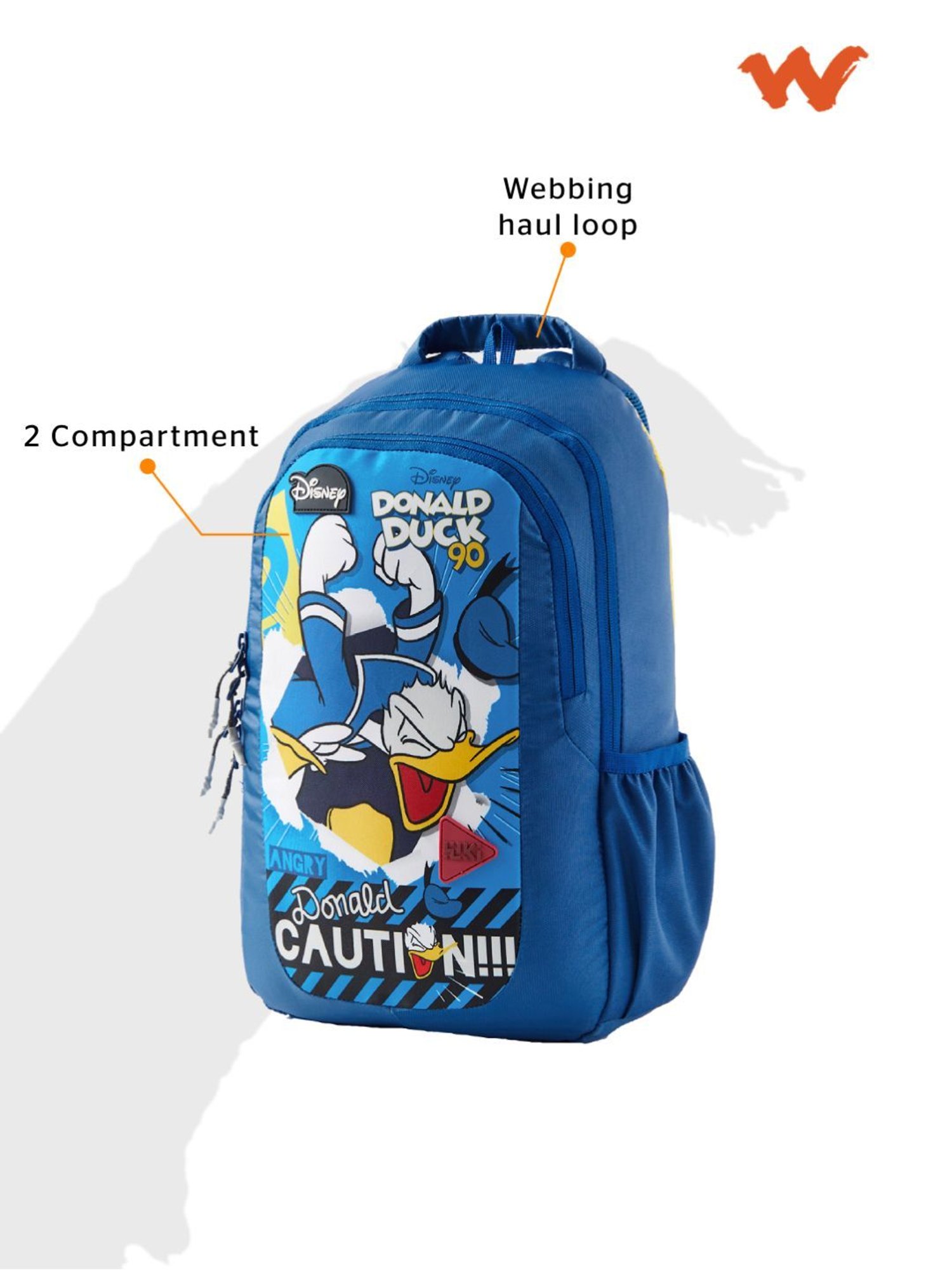 Wiki Back to School Champ 2 Blue Polyester Printed Backpack - 16 Ltrs