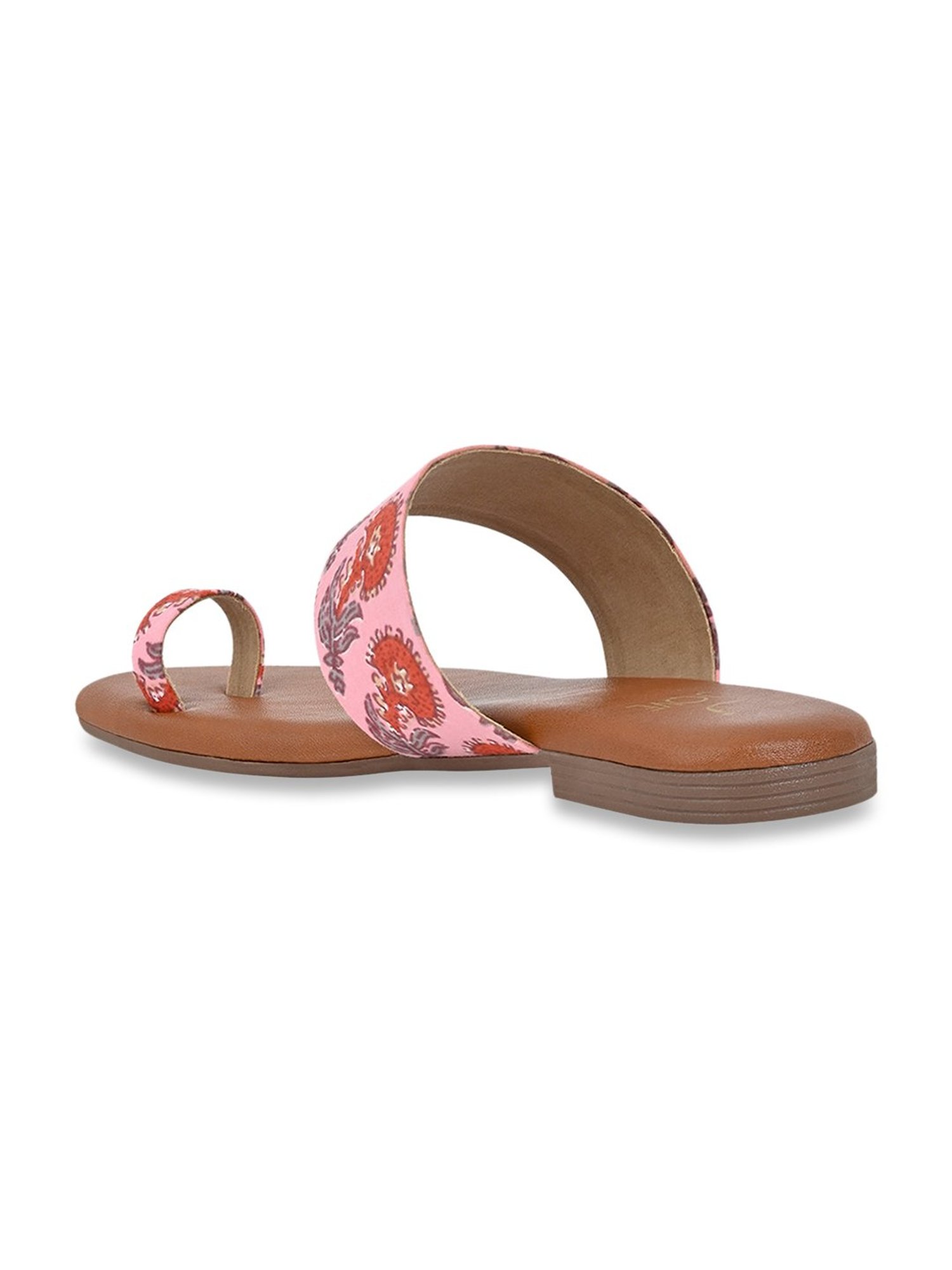 Jove Women's Pink Toe Ring Sandals