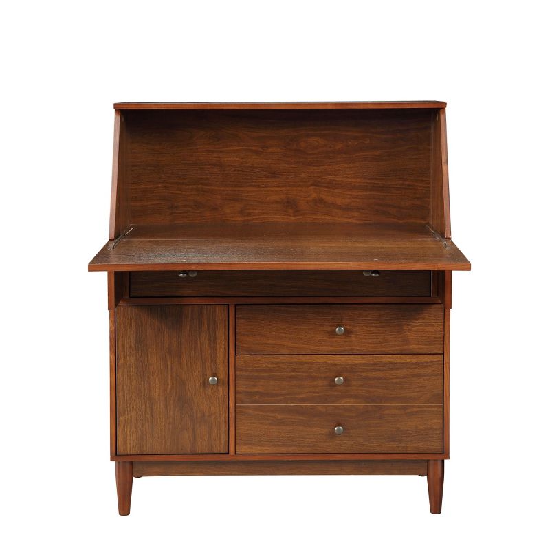 Wyanie Office Armoire Walnut - Acme Furniture
