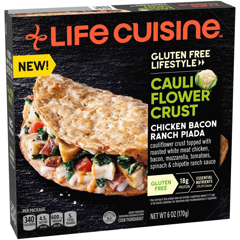 Life Cuisine Frozen Chicken Bacon Ranch Piada - 6oz