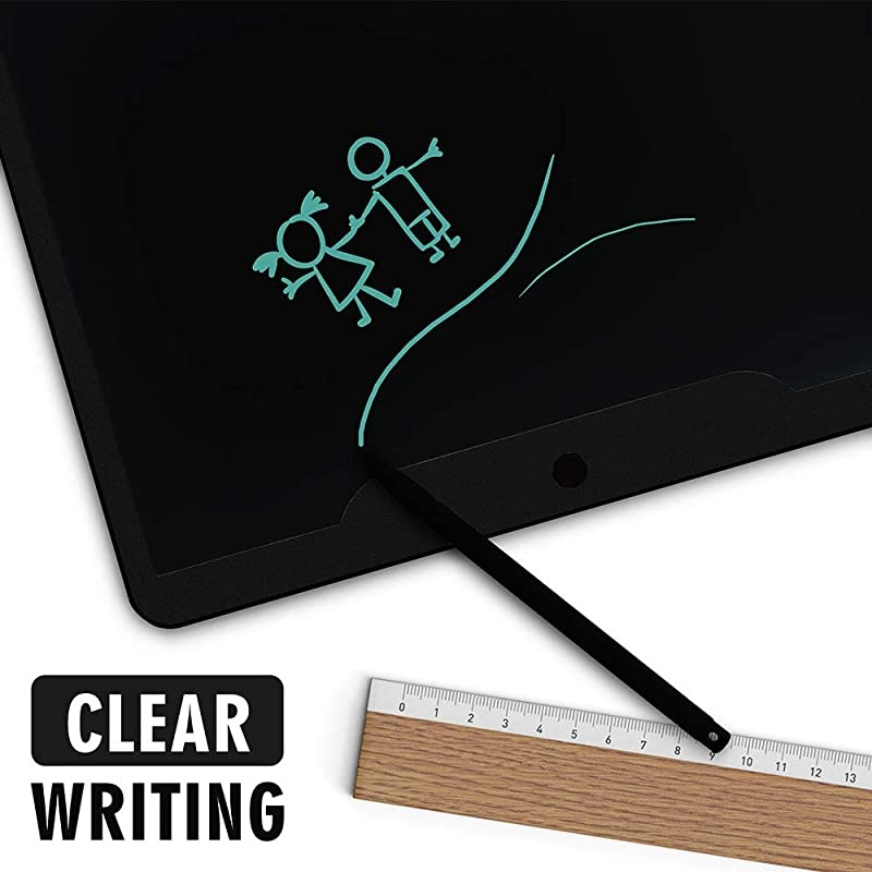 15 inch LCD Writing Tablet,  Office Electronic Blackboard Digital Memo Notepad Handwriting Tablet, Paperless Message/Drawing Board for 3 Years+, Black
