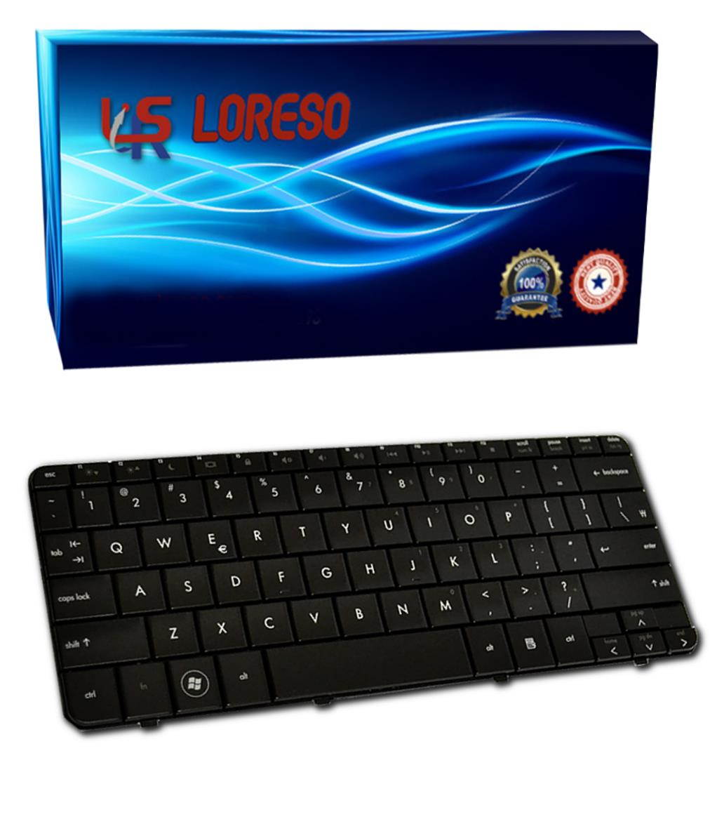 Loreso Compatible Laptop Keyboard Replacement For HP Pavilion DV2-1000 DV2-1100 DV2-1200 506782-001 505999-001 505999-B31 517584-001 LKB-HC31B - Black