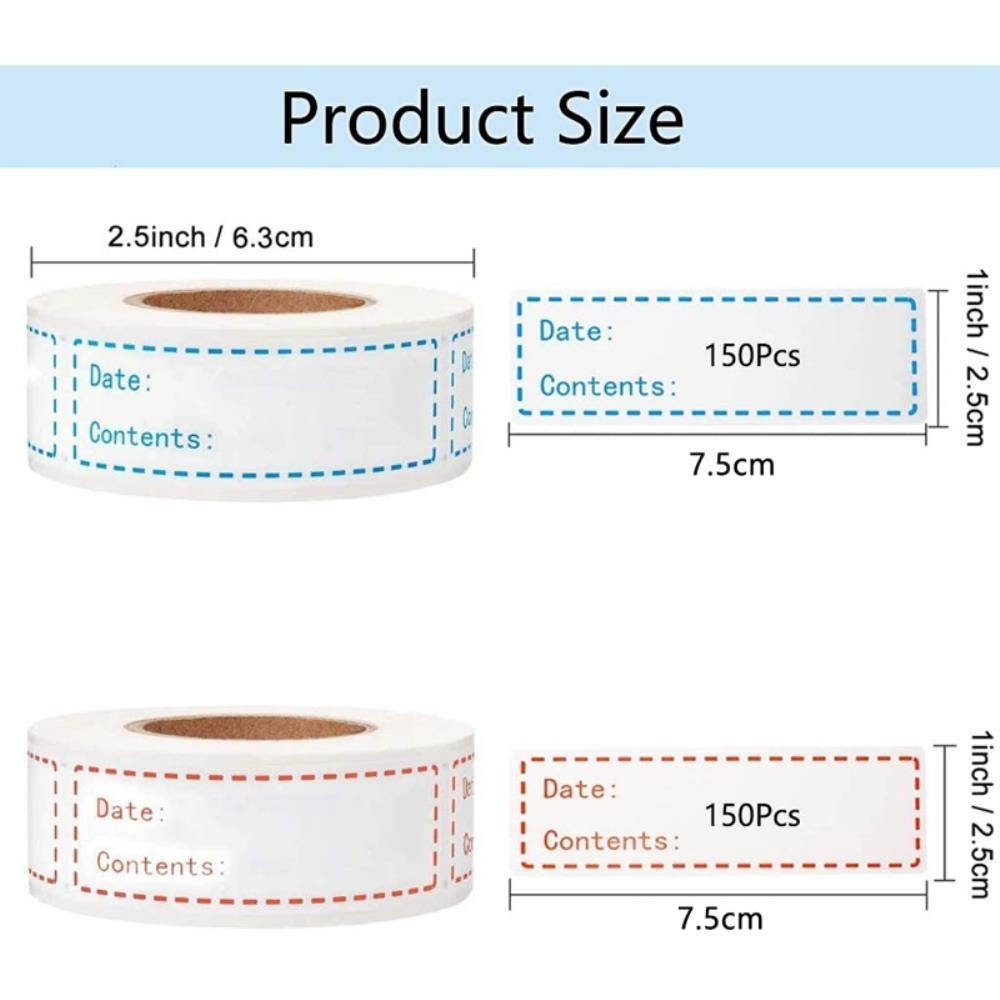 Removable zer Labels, Self-Adhesive Food Storage Stickers,Refrigerator zer Paper Label