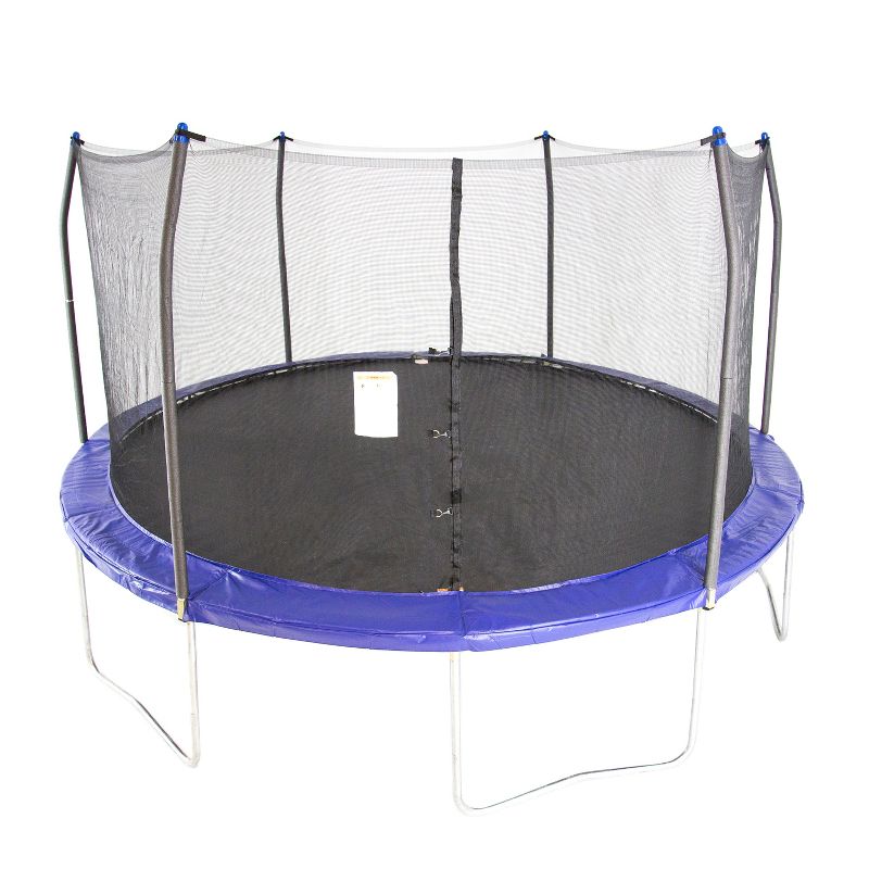 Skywalker Trampolines 15' Round Trampoline with Enclosure &ndash; Blue