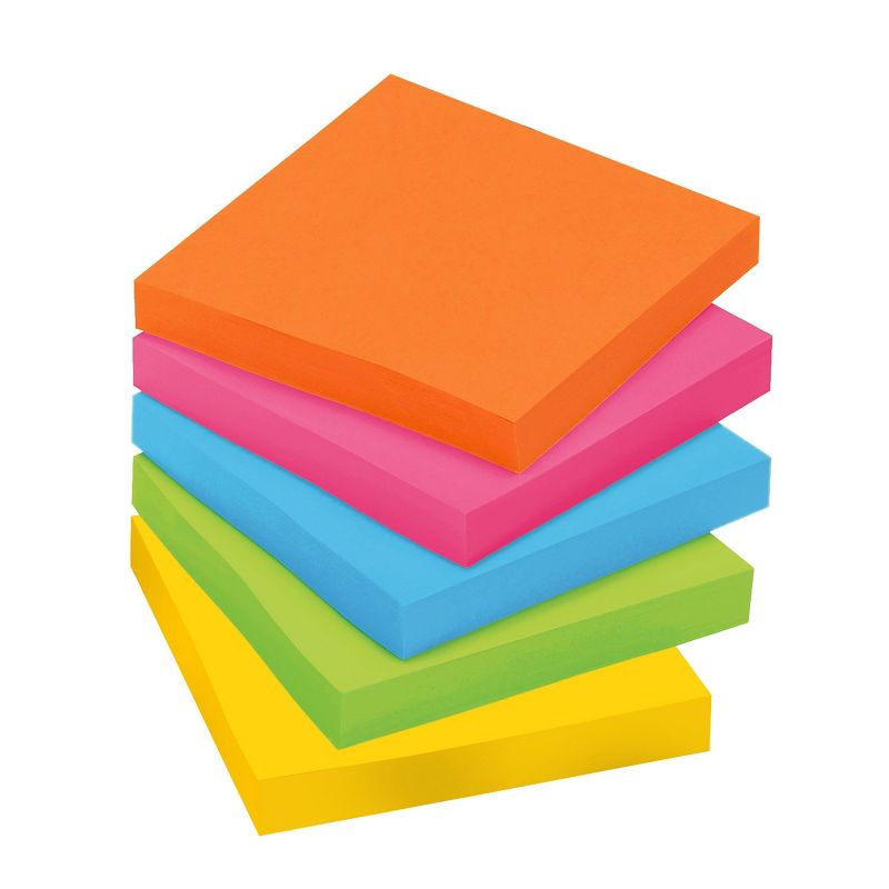 Post-it 12pk Super Sticky Notes 3"x3" Rio de Janeiro Collection