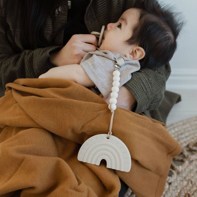 Pretty Please Teethers Rainbow & Rays Teether - Wheat