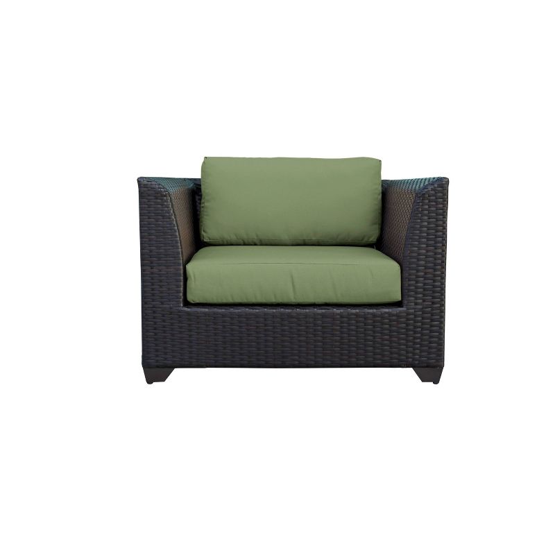 3pc Outdoor Wicker Conversation Set with Sofa Chairs & Table - Crestlive Products