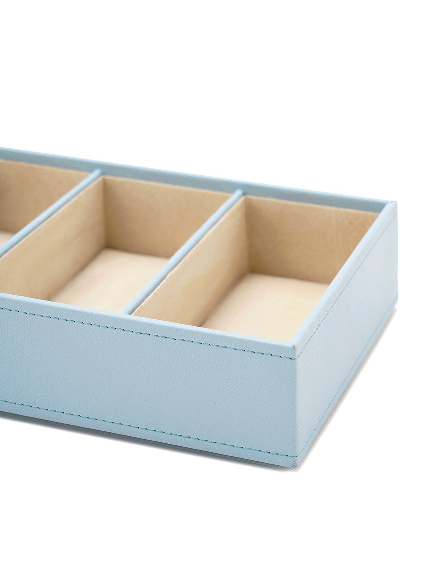 Pure Home and Living Blue Leather Solid Organisers