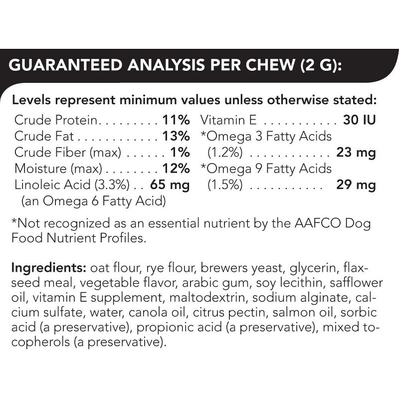 Vetriscience Laboratories Derma Strength Everyday Health Bite-Sized Dog Soft Chews, 70 ct