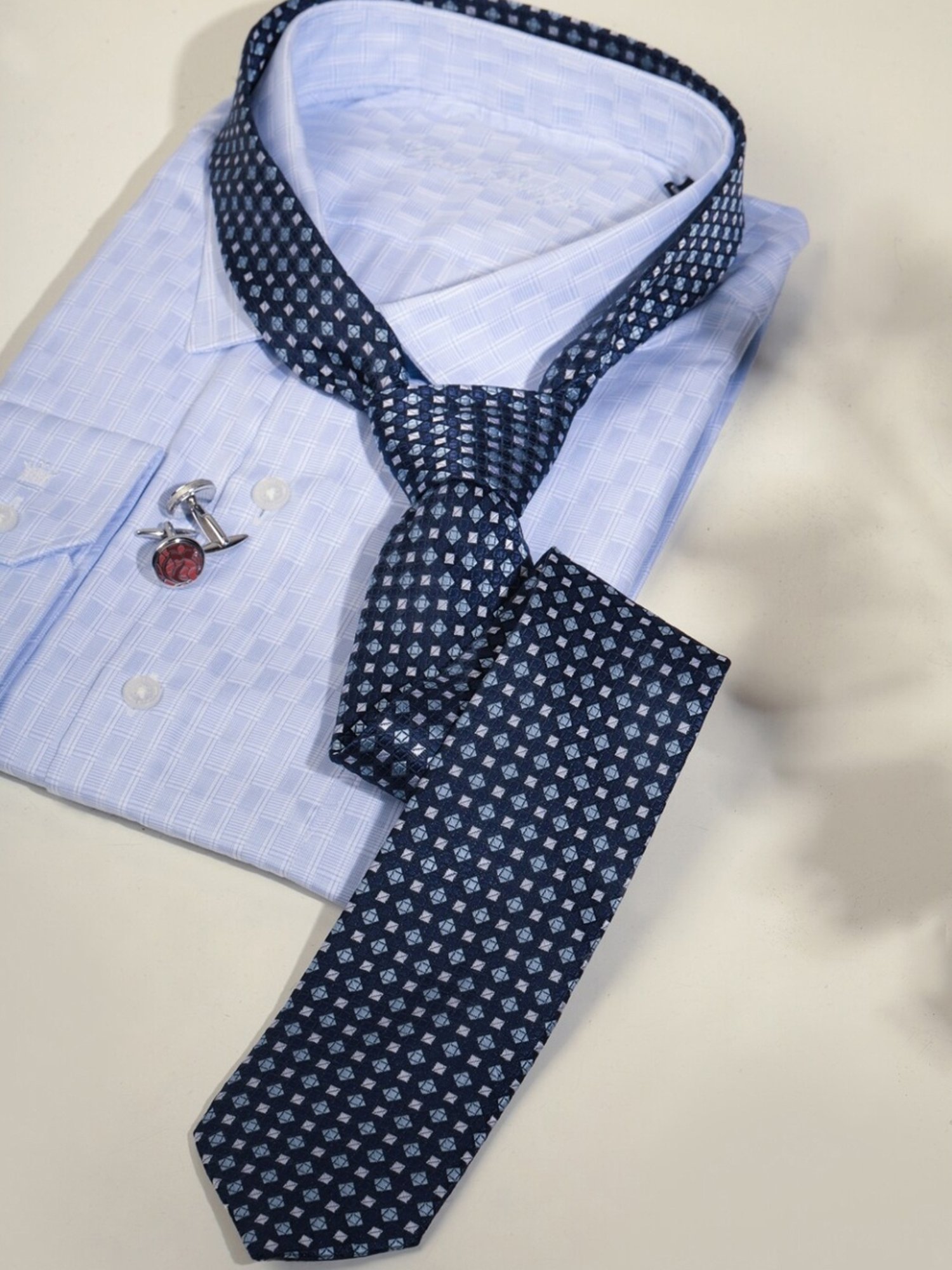 CHOKORE Yellow and Blue Printed Tie