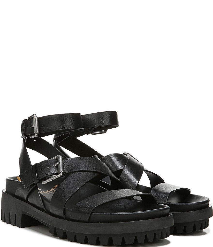 Sam Edelman Eleanora Leather Ankle Wrap Sandals