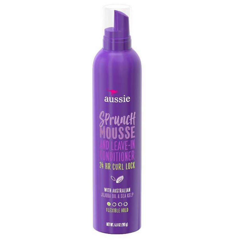 Aussie Sprunch with Jojoba & Sea Kelp Mousse & Leave-in Conditioner - 6.8 fl oz