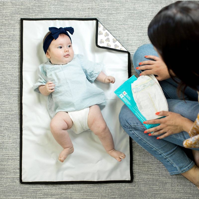 Disney Baby by J.L Childress Full Body Changing Pad Mickey Minnie - Ivory