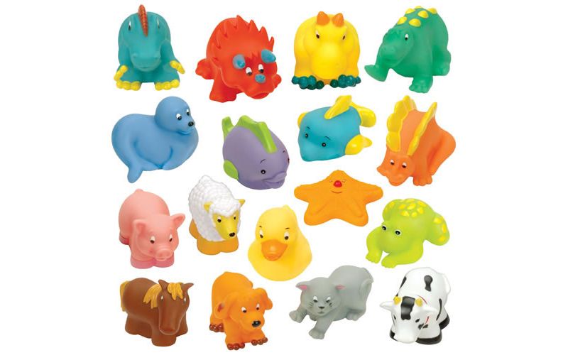 Battat My Bath Buddies Squeeze Toys  - Set of 17