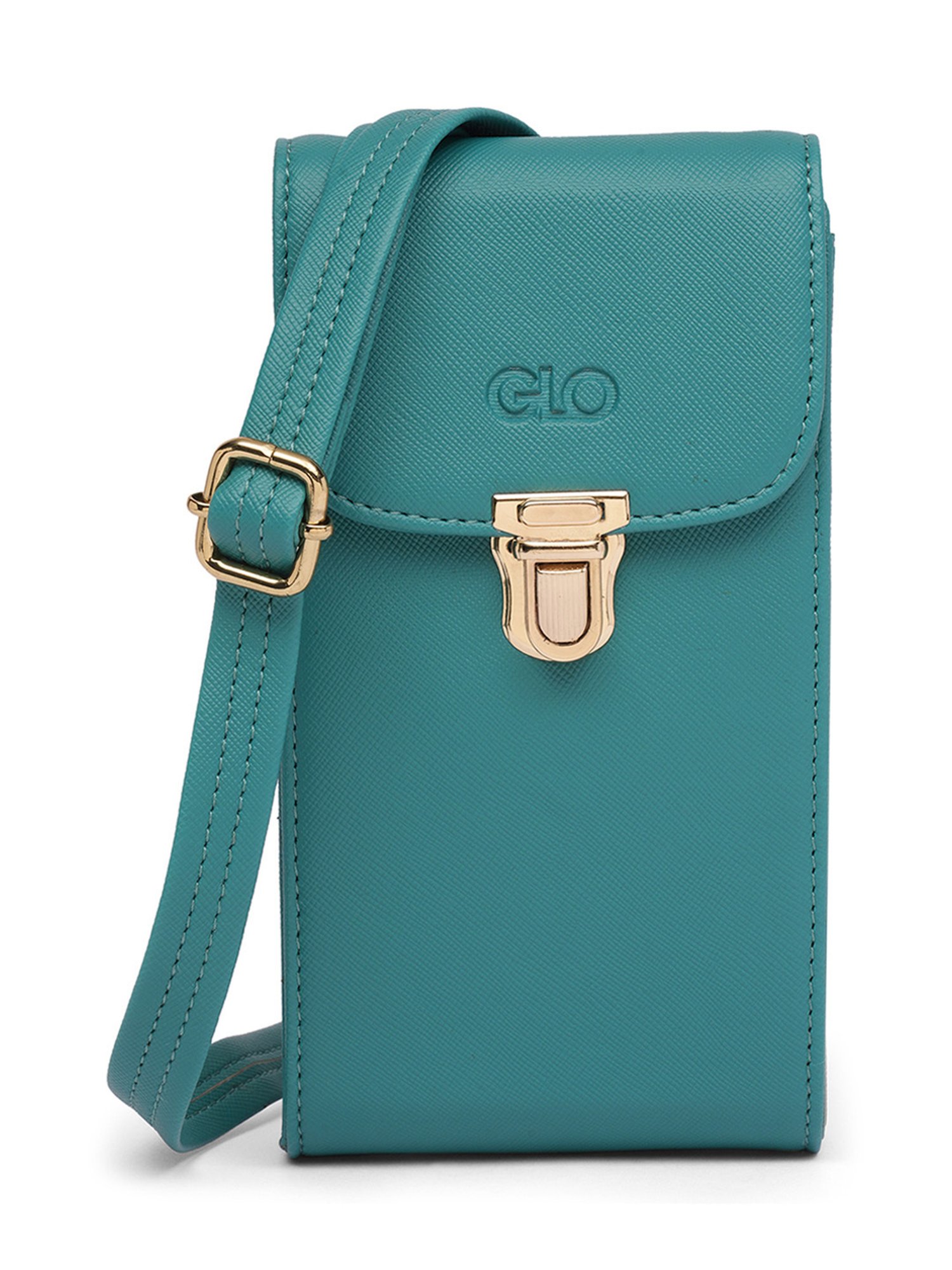 Glo By Globus Green Medium Mobile Pouch
