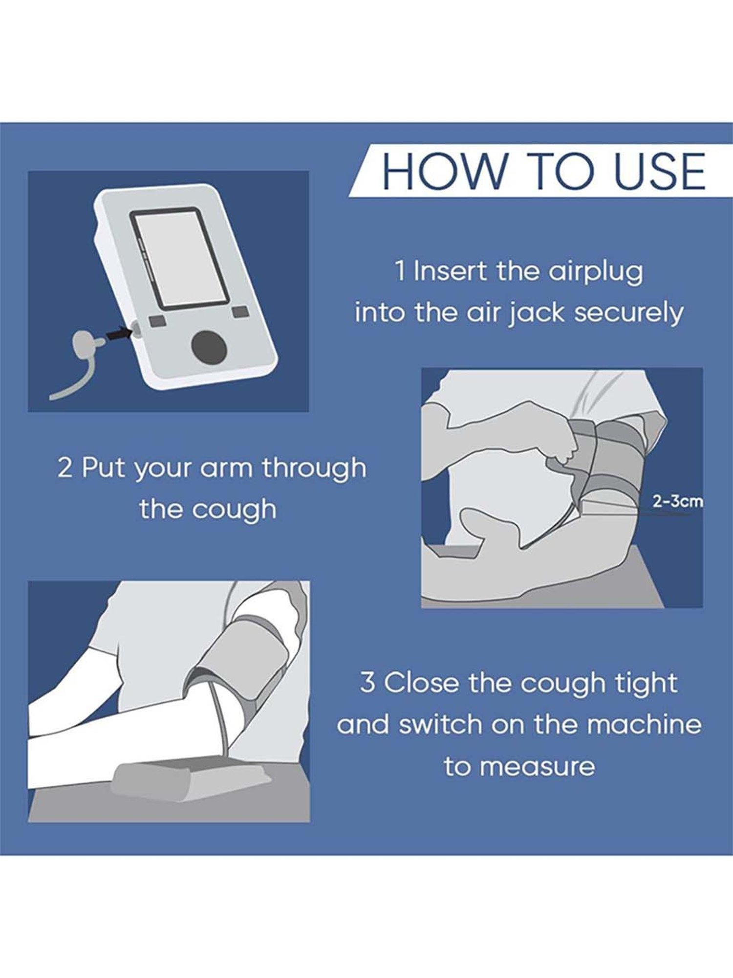 Ozocheck BP1318 Automatic Digital Blood Pressure Along With Adapter BP Machine (White)