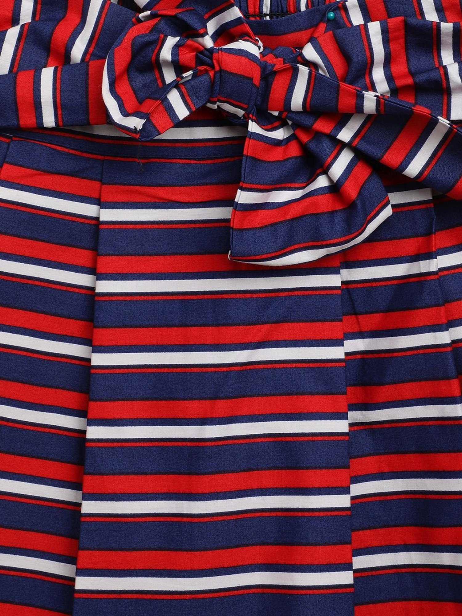 Blue Giraffe Kids Multicolor Cotton Striped Skirt