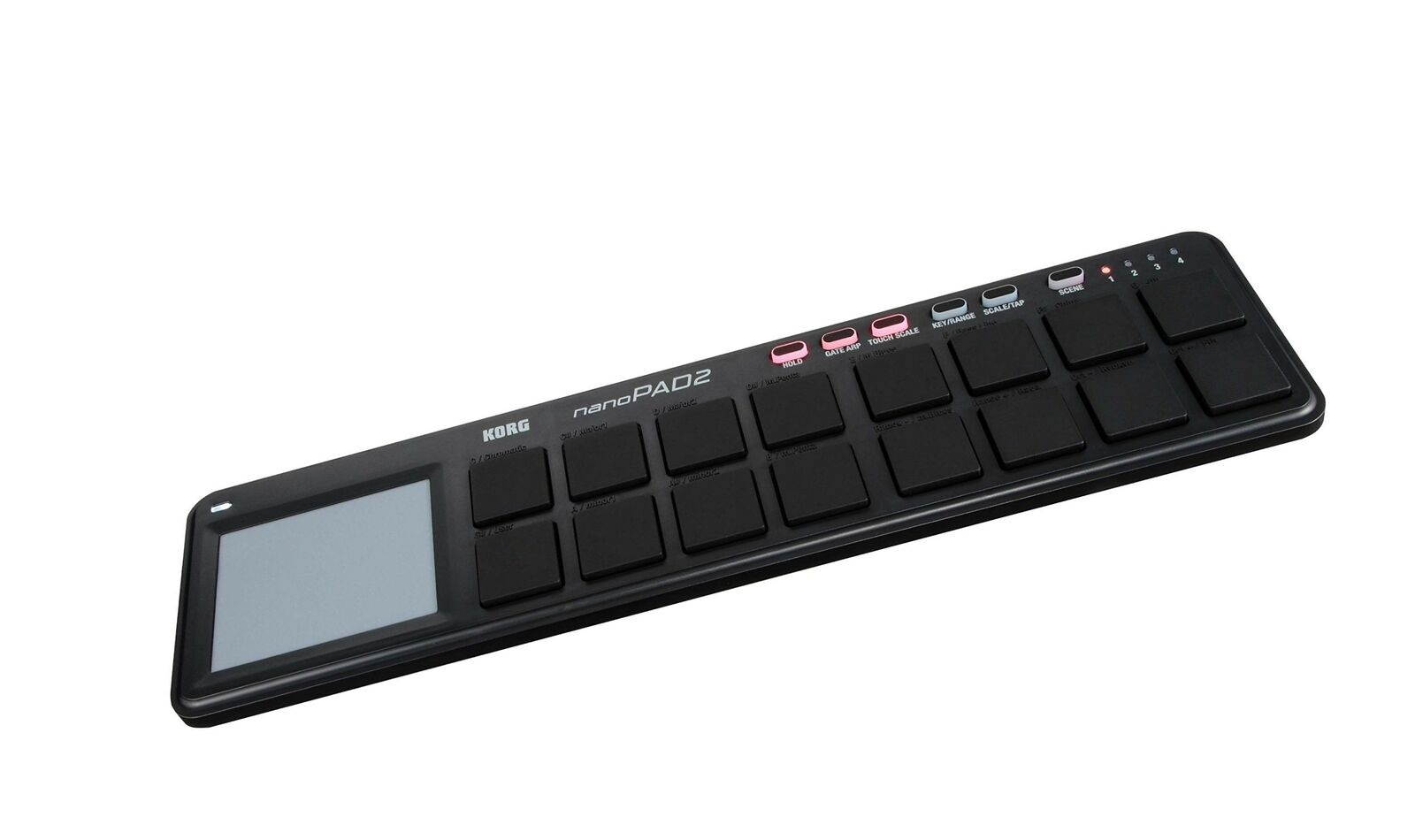 Korg nanoPAD2 Slim-Line USB MIDI Pads - Black Slim-Line USB Drum Pad Controller
