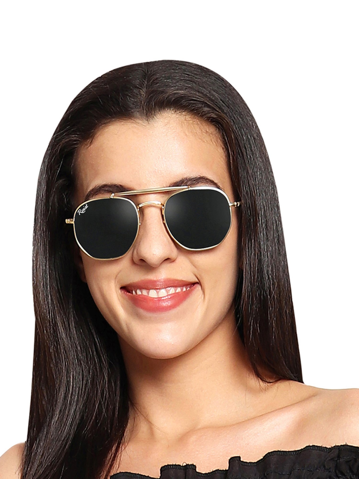 Resist Eyewear Black UV Protection Unisex Sunglasses