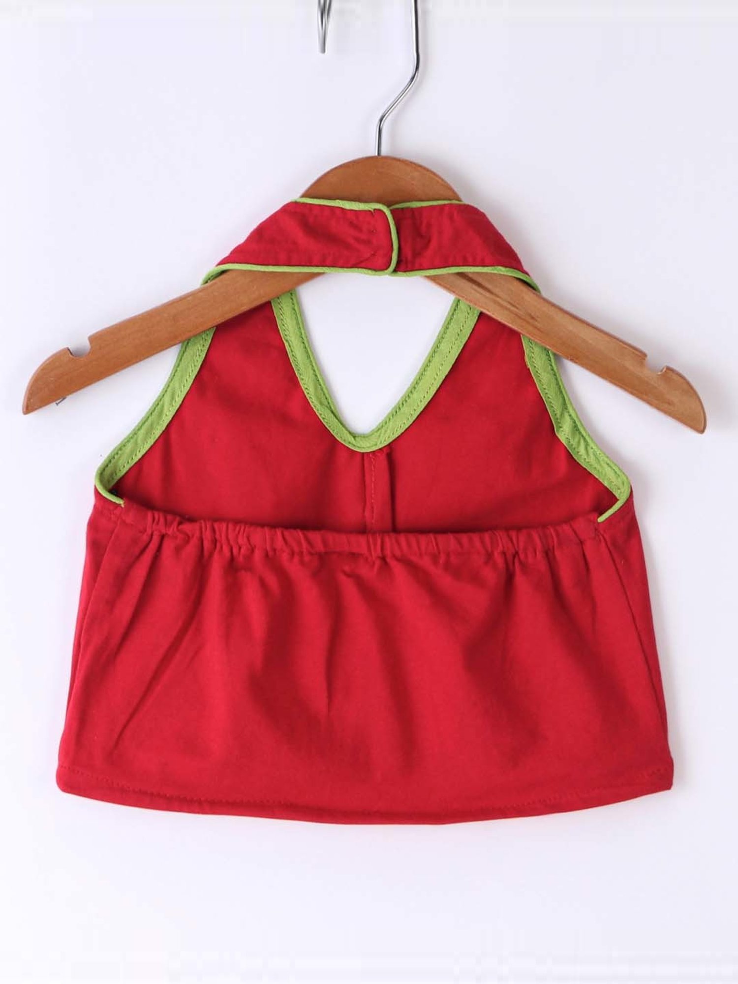 TWISHA Kids Red & Orange Cotton Regular Fit Top Set