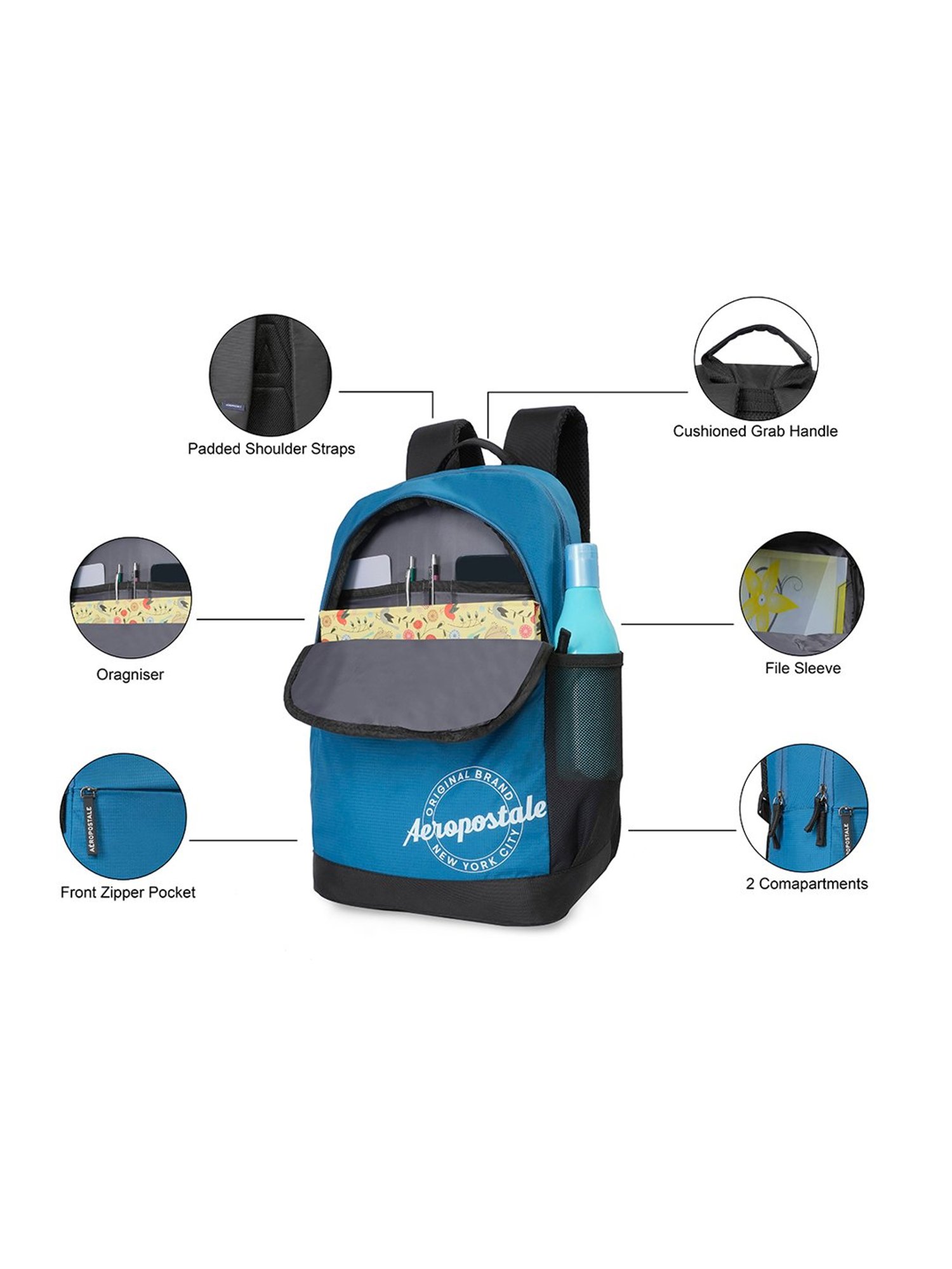 Aeropostale Saturn Blue Backpacks Backpack