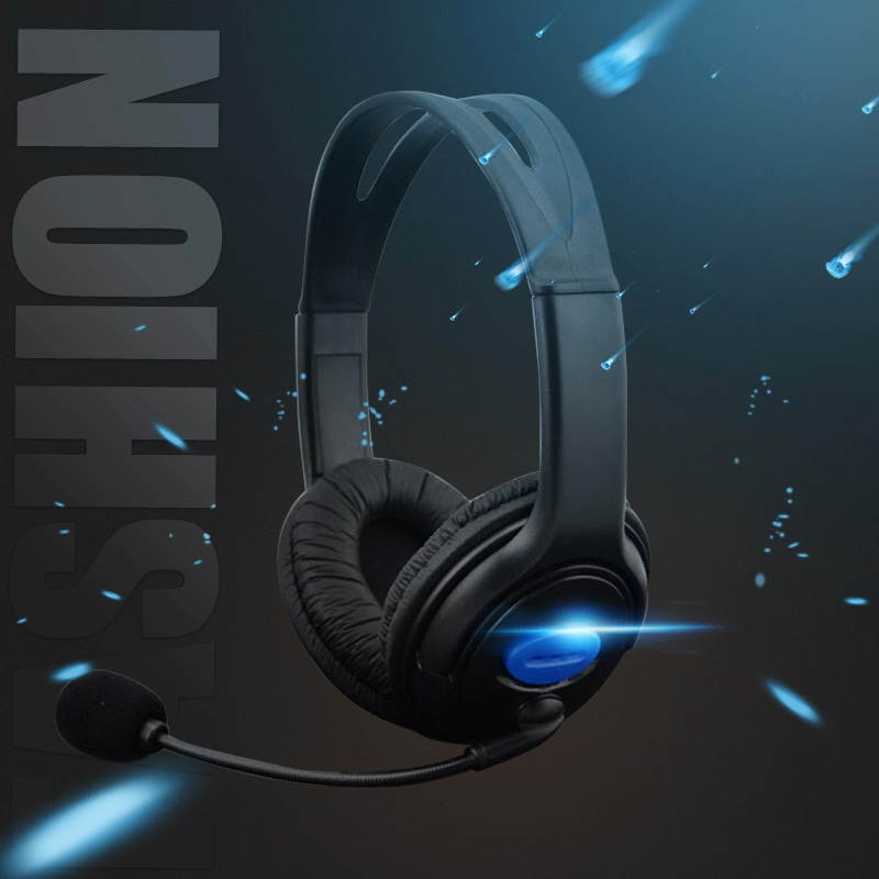 Wired Gaming Bass Over-Ear Headset Headphones with Microphone for PS4