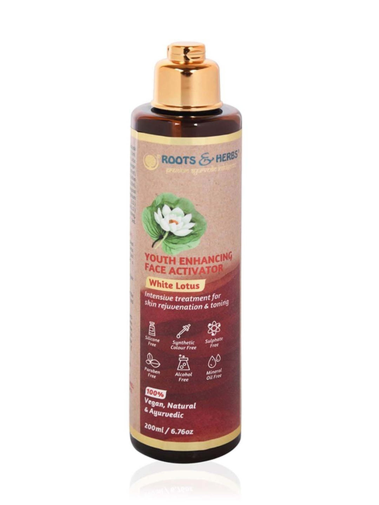 ROOTS AND HERBS White Lotus Youth Enhancing Face Ubtan and Activator